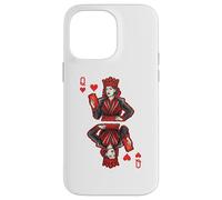 Capricciosa Regina di Cuori Classica Carte da Gioco Art Custodia per iPhone 14 Pro Max
