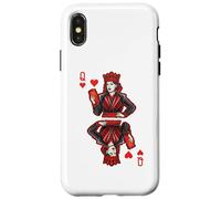 Capricciosa Regina di Cuori Classica Carte da Gioco Art Custodia per iPhone X/XS