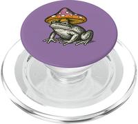 Capriccioso rospo della foresta che indossa un cappello a fungo stile Cottagecore PopSockets PopGrip per MagSafe
