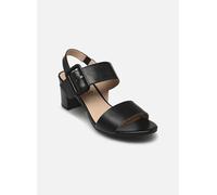 CAPRICE Sandali con Tacco da Donna in Pelle con Plantare, Nero (Black Nappa), 38 EU