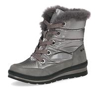 CAPRICE 9-26226-41, Stivaletti piatti con lacci, fodera calda Donna, Marrone (Taupe Comb), 41 EU