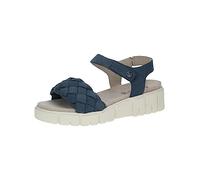 CAPRICE 9-9-28256-20, Sandali piatti Donna, Blu (Ocean Nubuc), 39 EU