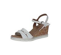 CAPRICE 9-9-28710-20, Sandalo con Tacco Donna, White Rose Com, 39 EU