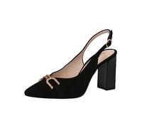 CAPRICE 9-9-29600-20, Decolleté Sling Donna, Nero (In Camoscio Nero), 38 EU