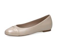 CAPRICE Ballerine da Donna con Tacco, Beige (Cream/Gold), 39 EU