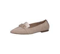 CAPRICE Ballerine da Donna in Pelle a Punta, Beige (Sand/Gold), 38 EU