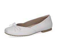 CAPRICE Ballerine da Donna in Pelle, Bianco (White SOFTNAP.), 36 EU