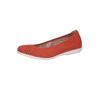 CAPRICE Ballerine da Donna in Pelle comode, Arancione (Orange Suede), 36 EU
