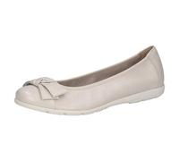 CAPRICE Ballerine da Donna in Pelle con Fiocco, Pearl Perl Dee, 39 EU