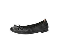 CAPRICE Ballerine da Donna in Pelle con Fiocco, Nero (Black Nappa), 41 EU