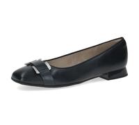 CAPRICE Ballerine da Donna in Pelle con Piccolo Tacco, Blu (Ocean Nappa), 39 EU