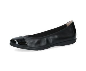 Caprice Ballerine da Donna in Pelle con Vernice, Pettine Nero, 38 EU
