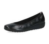 CAPRICE Ballerine da Donna in Pelle con Zeppa, Nero (Black Nappa), 38 EU