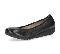 CAPRICE Ballerine da Donna in Pelle con Zeppa, Nero (Black Nappa), 41 EU