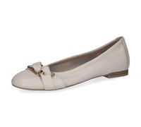 CAPRICE Ballerine da donna in pelle, giallo (VANILLA SOFTN.), 37 EU