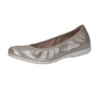 CAPRICE Ballerine da Donna in Pelle, Marrone (Taupe Metallic), 36 EU