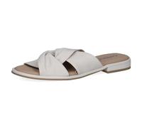 CAPRICE Ciabatte da donna in pelle comode, Bianco (White Nappa), 40 EU