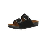 CAPRICE Ciabatte da donna in pelle comode, Nero (Black Nubuc), 37 EU