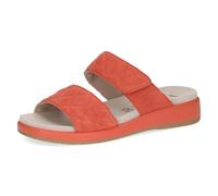 CAPRICE Ciabatte da Donna in Pelle con Chiusura a Strappo, Arancione (Orange Suede), 42 EU