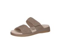 CAPRICE Ciabatte da donna in pelle con chiusura a strappo, Marrone (Mud Suede), 39 EU