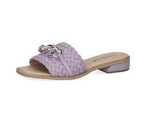 CAPRICE Ciabatte da Donna in Pelle con Plantare, Lilla (Lavender Nappa), 39 EU
