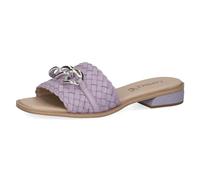 CAPRICE Ciabatte da donna in pelle con plantare, Lilla (Lavender Nappa), 40 EU