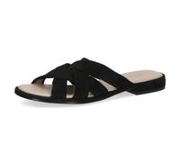 CAPRICE Ciabatte da Donna in Pelle estive, Nero (Black Suede), 42 EU