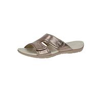 CAPRICE Ciabatte piatte da donna 9-9-27107-20, Tortora metallizzato, 37 EU