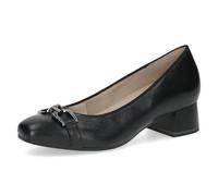 CAPRICE Comfort Décolleté da Donna in Pelle Larghezza H, Nero (Black Nappa), 39 EU