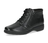 CAPRICE Comfort Donna 9-26204-41, Stivaletti Piatti con Lacci, Nappa Nera, 38 EU Larga