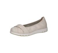 CAPRICE Comfort Donna Ballerine in Pelle Comode, Crema (Offwhite Nappa), 38 EU