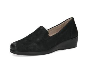 CAPRICE Comfort Mocassini da Donna in Pelle Larghezza H, Nero (Black Comb), 36 EU