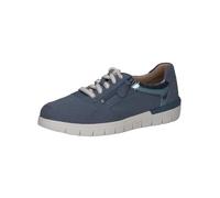 Caprice Comfort Sneaker da Donna Bassi con Cerniera a Taglio Basso, Blu (Blue Suede Co.), 37 EU