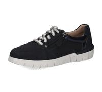 CAPRICE Comfort Sneaker da Donna Bassi con Cerniera a Taglio Basso, Blu (Ocean Comb), 39 EU
