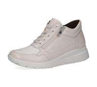 CAPRICE Comfort Sneaker da donna bassi con cerniera larghezza H, Bianco (Offwhite Comb), 37 EU