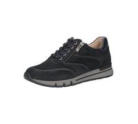 CAPRICE Comfort Sneaker da Donna Bassi in Pelle con Cerniera, Blu (Ocean Comb), 36 EU