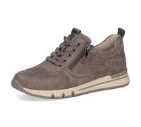 CAPRICE Comfort Sneaker da Donna Bassi in Pelle Larghezza H, Marrone (Taupe Comb), 41 EU