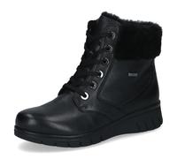 CAPRICE Comfort Stivaletti da donna con lacci foderati comodi, Nero (Black Nappa), 37 EU