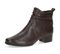 CAPRICE Comfort Stivaletti da donna in pelle larghezza H, Marrone (Dk Brown Nappa), 39 EU