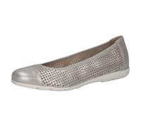 Caprice Damen 9-22151-42, Ballerina Donna, Silver Sue Met, 41 EU