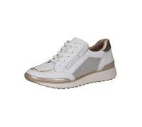CAPRICE Damen 9-23701-44, Scarpe da Ginnastica Donna, White/Lt Gold, 36 EU