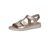 CAPRICE Damen 9-28102-44, Sandali con Zeppa Donna, Platin Metal, 36 EU