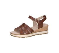 CAPRICE Damen 9-28711-44, Sandali con Zeppa Donna, Cognac Nappa, 41 EU