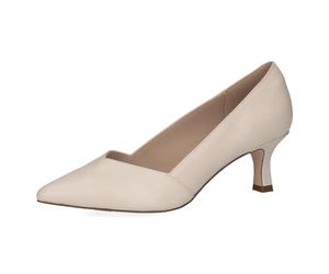 CAPRICE Décolleté da Donna a Punta in Pelle, Crema (Cream Perlato), 38 EU
