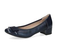 CAPRICE Décolleté da Donna in Vernice con Tacco a Blocco, Blu (Navy Comb), 37 EU