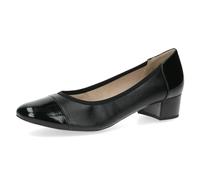 CAPRICE Décolleté da Donna in Vernice con Tacco a Blocco, Nero (Black Comb), 40,5 EU