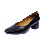 Caprice Decolletè In Pelle Con Tacco Largo Nero - Donna Scarpe Decolletè