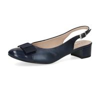 CAPRICE Décolleté Slingback da Donna con Fiocco Eleganti, Blu (Navy Comb), 37,5 EU