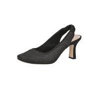 CAPRICE décolleté Slingback da Donna Eleganti Senza Chiusura, Nero (Black Comb), 37 EU