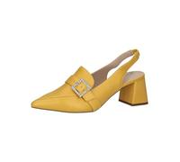 Caprice Décolleté Slingback da Donna in Pelle a Punta, Giallo (Yellow Perlato), 38 EU